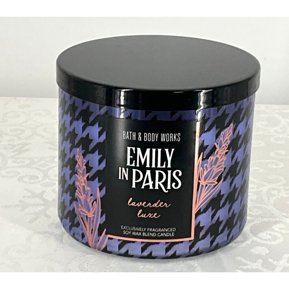 Emily In Paris Lavender Luxe 3-Wick Candle By Bath & Body‎ Works 14.5 Oz